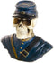 Union North Army Civil War Skeleton Skull Bust Figurine Sculpture Soldier