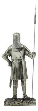 Medieval Holy Roman Empire Crusader Pikeman Statue Suit Of Armor Halberdier