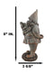 Whimsical Festive Holiday Novelty Old Mr Gnome Dwarf Reading Story Book Figurine