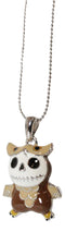 Ebros Furrybones Voodoo Chocolate Hootie Horned Owl Necklace Pendant Jewelry