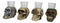 Gothic Greenman Diamond Steampunk And Tribal Skulls Resin Shot Glass Set Of 4