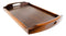 Large Premium Solid Wood Breakfast Butler Tray Platter With Handles 17.5"X10.5"