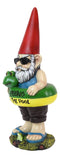 No Peeing In The Pool Lifeguard Vacation Gnome In Shades And Frog Float Statue