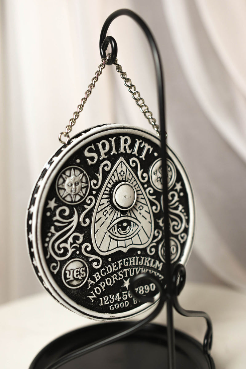 Ouija Spirit Board Evil Eye Medallion Disk Backflow Incense Cone Holder Burner