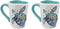 Ebros Blue And White Sea Turtle Ceramic Dinnerware (Drinking Cup Mug, Set of 2)