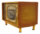Vintage Retro Rectangle TV Television Box Set Money Coin Piggy Bank Accent Decor