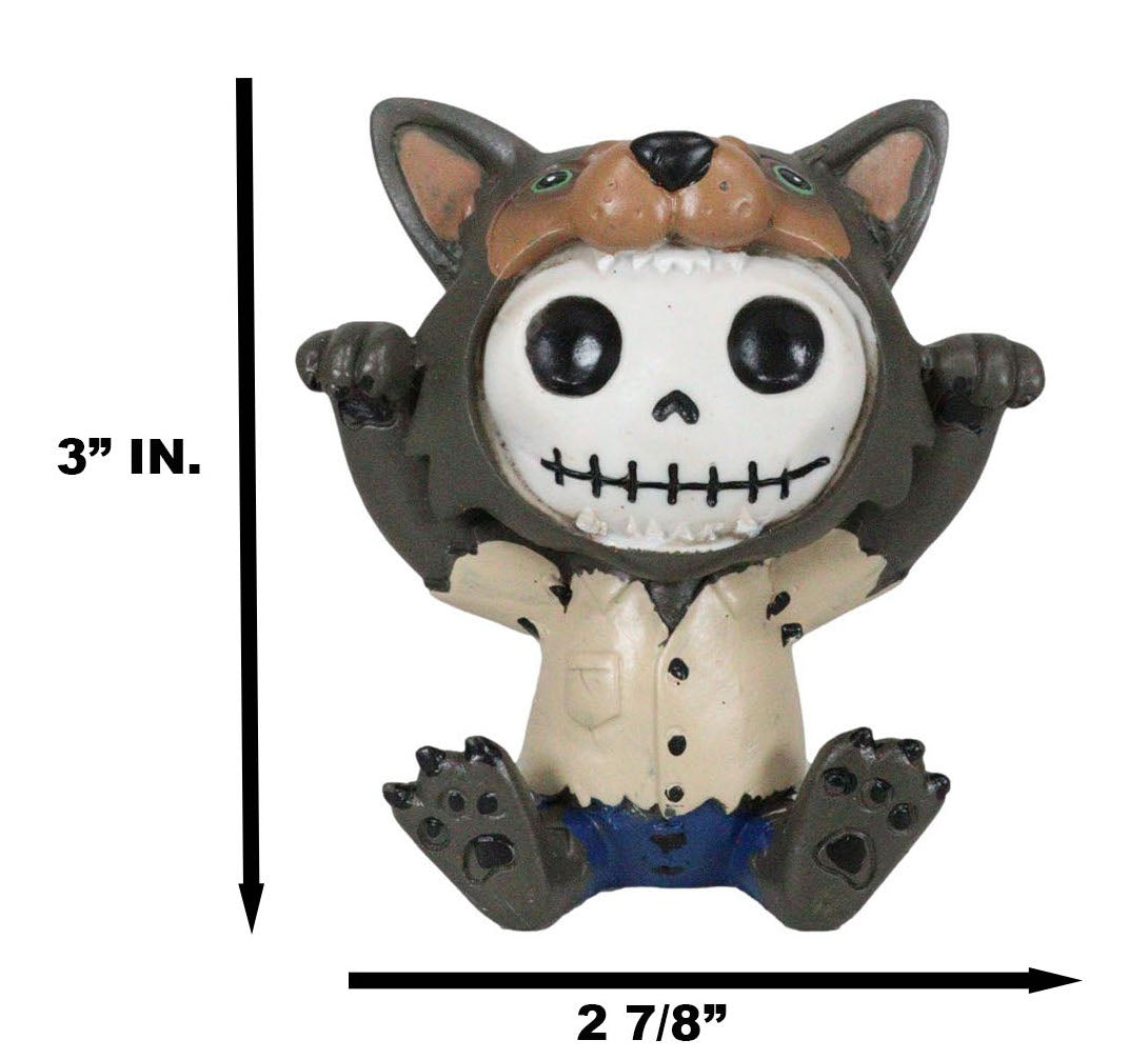 Ebros Furrybones Wolfie The Werewolf Figurine Small 3 Inch Furry Bones Werewolf - Ebros Gift