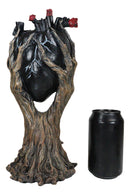 Wicca Spirit God Celtic Greenman Ent Holding Black Human Anatomy Heart Figurine