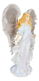 Beautiful Seraphim Angel of Purity With Doves Figurine First Communion Gift