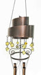 Contemporary Modern Spiral Design Resonant Copper Wind Chime Garden Patio