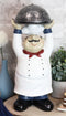 Ebros Master Bistro Chef Holding Melting Dome Tray Welcome Figurine 14"Tall - Ebros Gift