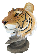 15"Tall Large Siberian Orange Bengal Tiger Head Bust Desktop Plaque Figurine