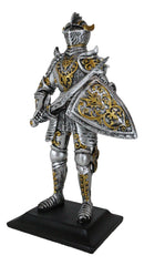 Royal Dragon Order Medieval Swordsman Knight Figurine Suit of Armor Coat Of Arms