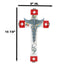 Red Cross Physician Healer Caduceus Herald's Wand Serpents Winged Wall Cross