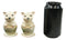 Ebros  Couple Kissing Teacup Miniature Pigs Hog Heavens Ceramic Salt Pepper Shaker Set
