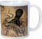 Ebros Gift Steampunk Kraken Mug Ceramic Coffee Mug 11 ounces Capacity 3.75"H