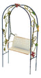 Enchanted Garden Decorative Metal Arbor Swing Mini Fairy Garden Figurine