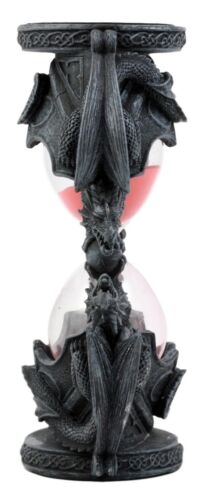 Ebros Gift Invertible Four Elemental Dragons Sand Timer Figurine Dragon Hourglass Sandtimer - Ebros Gift
