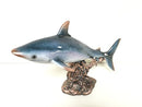 Ebros Gift Large 17"L Ocean Marine Beach Coastal Predator Great White Shark Statue Deep Blue Sea Figurine Home Decor