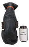 Ebros Labrador Retriever Statue 13.25" H Dog with Jingle Collar & Greeting Sign