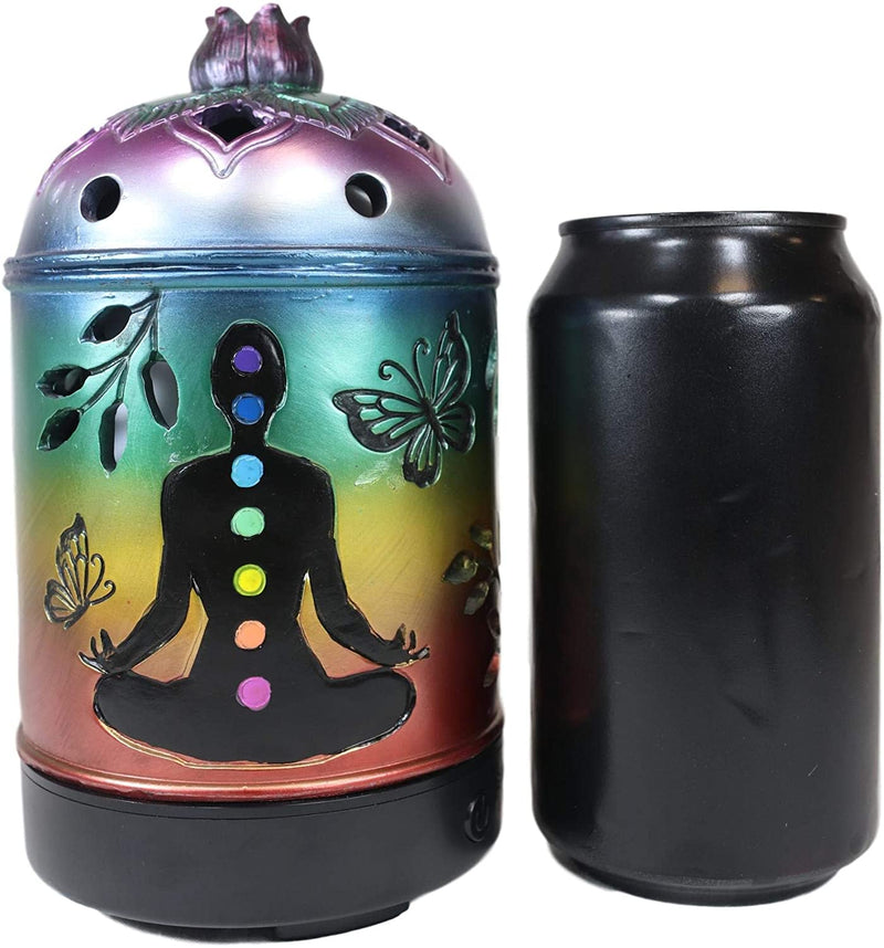 Ebros Seven Charkra Aroma Diffuser with Light Home Decor Statue Figurine