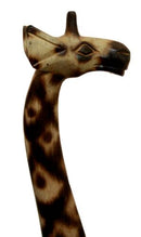 Balikraft Balinese Wood Handicraft Large Safari Giraffe Animal Figurine 39.75"H
