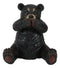 Set of 3 Wise See Hear Speak No Evil Black Bears Rustic Figurine Bear Animal