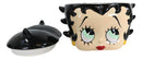 Vintage Comical Shy Betty Boop Head Ceramic Cookie Jar Collectible Figurine