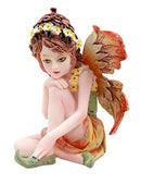 Ebros Gift Miniature Garden Bright Sun Flower Fairy Collectible Figurine 2.75"H
