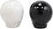 Ebros Solid Black And White Sugar Skulls Salt And Pepper Shakers Set Ceramic