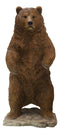 Ebros Giant Size Forest Wildlife Realistic Standing Brown Grizzly Bear Statue More Than 4' Feet Tall Rustic Cabin Lodge Hunter Decor Bears Figurine Gallery Quality Home and Patio Decorative Sculpture