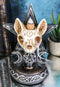 Occult Ouija Cat Skull With Triple Moon And Pentagram Backflow Incense Burner
