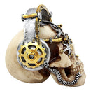 Ebros Steampunk Cyborg R&B Funk Music Fanatic with Headphone 5.75"L Figurine