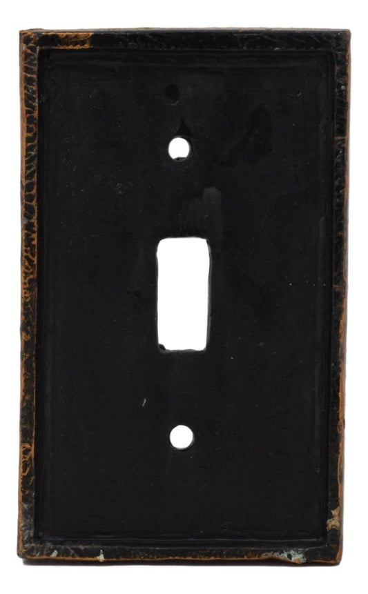 Ebros Novelty Steampunk Clockwork Gearwork Design Wall Light Switch Plate (Gold Background Plate)