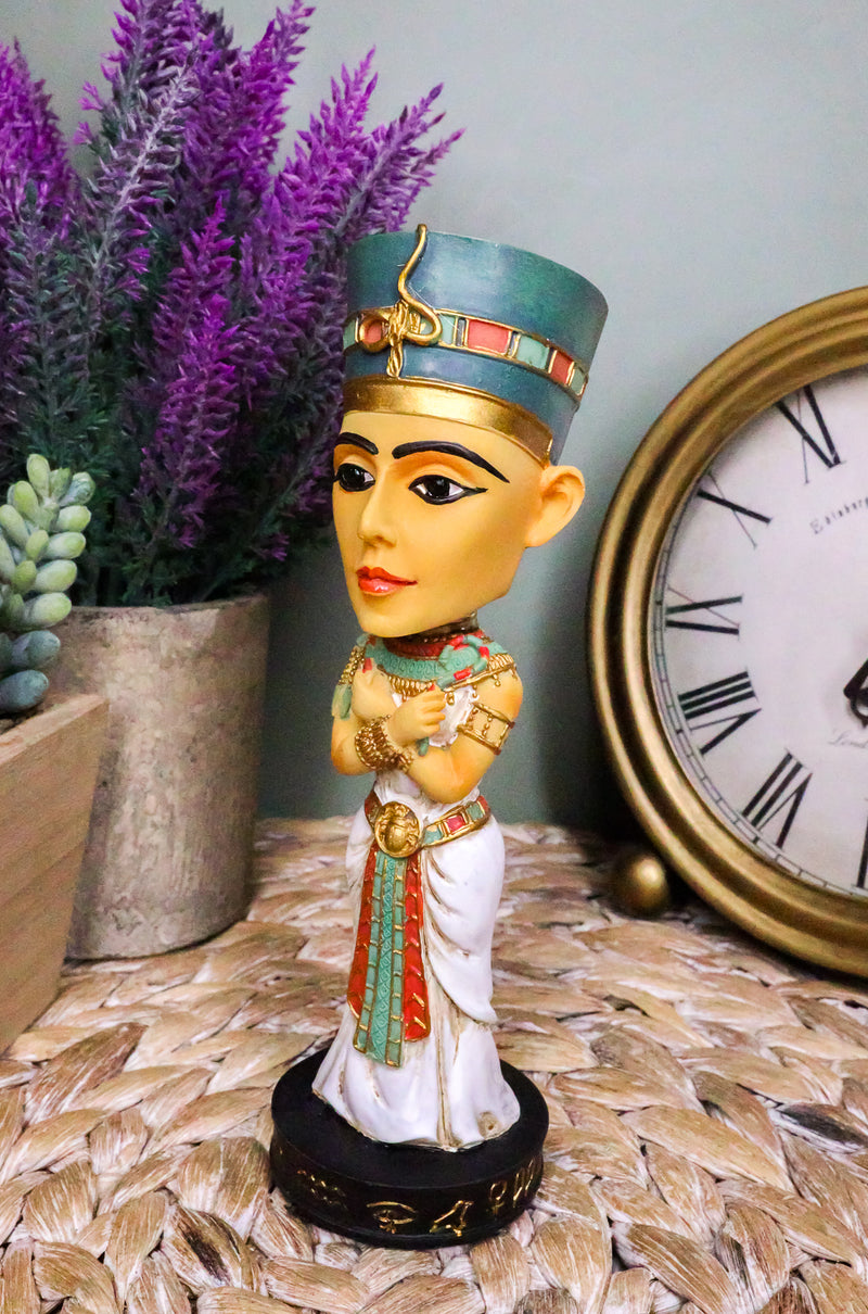 Egyptian Dynasty Queen Nefertiti Neferneferuaten Bobblehead Figurine Egypt Toy