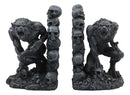 Gothic Notre Dame Dark Knights Growling Werewolves Bookends Figurine Set 6.25"H