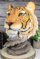 15"Tall Large Siberian Orange Bengal Tiger Head Bust Desktop Plaque Figurine