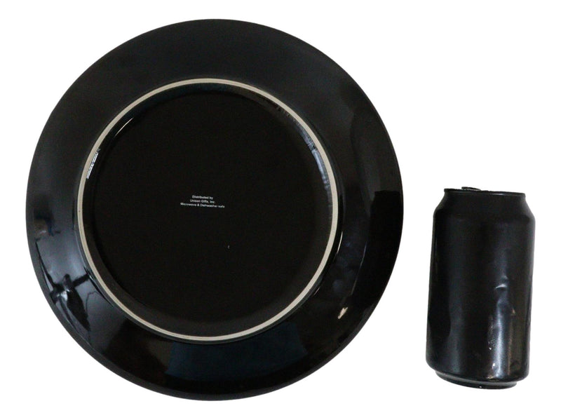 Ebros Forest Giant Emperor Bull Elk Large Round Dinner Plate Set of 2 10.75"D