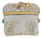 Rustic Western Native Indian Feathers Longhorn Cow Skull Decorative Trinket Box