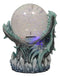 Ebros Blue Frost Dragon LED Night Light Glitter Sparkle Water Globe Storm Ball