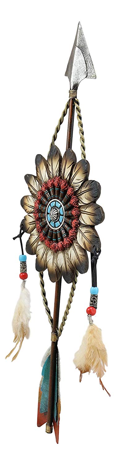 Ebros Dreamcatcher with Beaded Feathers Wall Hanging Decor Dream Catcher Decoration Ornament Hanger for Home and Office (North Arrow Roach Feathers)