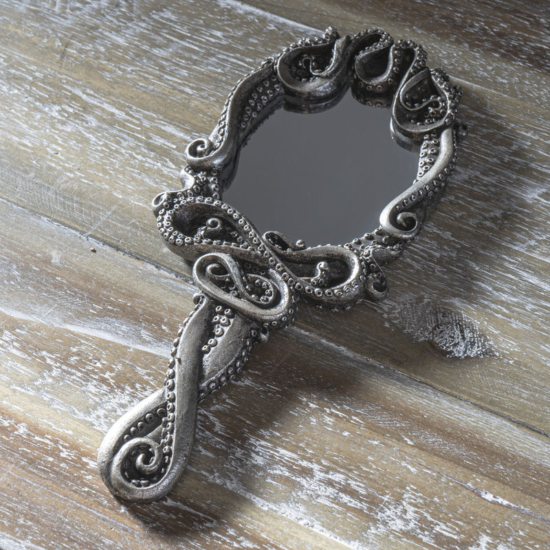 Ebros Marine Deep Ocean Monster Kraken Cthulhu Octopus Tentacles Hand Mirror Figurine