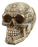 Mayan Tribal Tattoo Chieftain Skull Statue Skeleton Cranium Voodoo Figurine