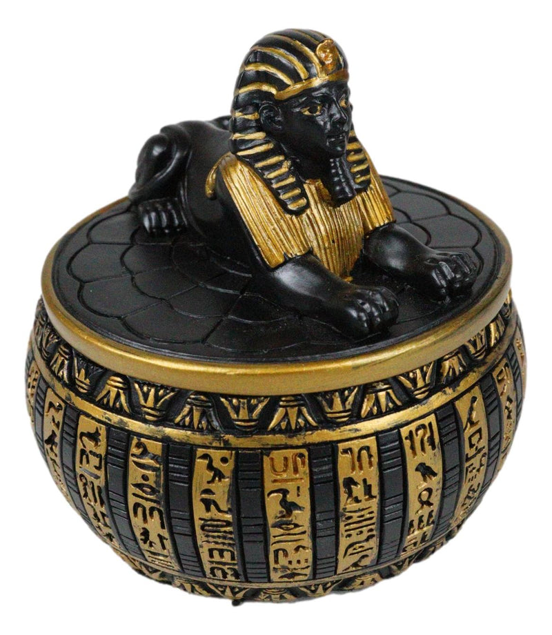 Ebros Egyptian Guardian Androsphinx Jewelry Box Statue Classical Egypt Monument Sphinx