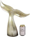 Ebros Nautical Coastal Marine Large Baleen Humpback Whale Tail Museum Gallery Design Statue 16.25" H in Rustic Gold Antique Finish Sea Life Decorative Office Library Shelf Desktop Decor Figurines