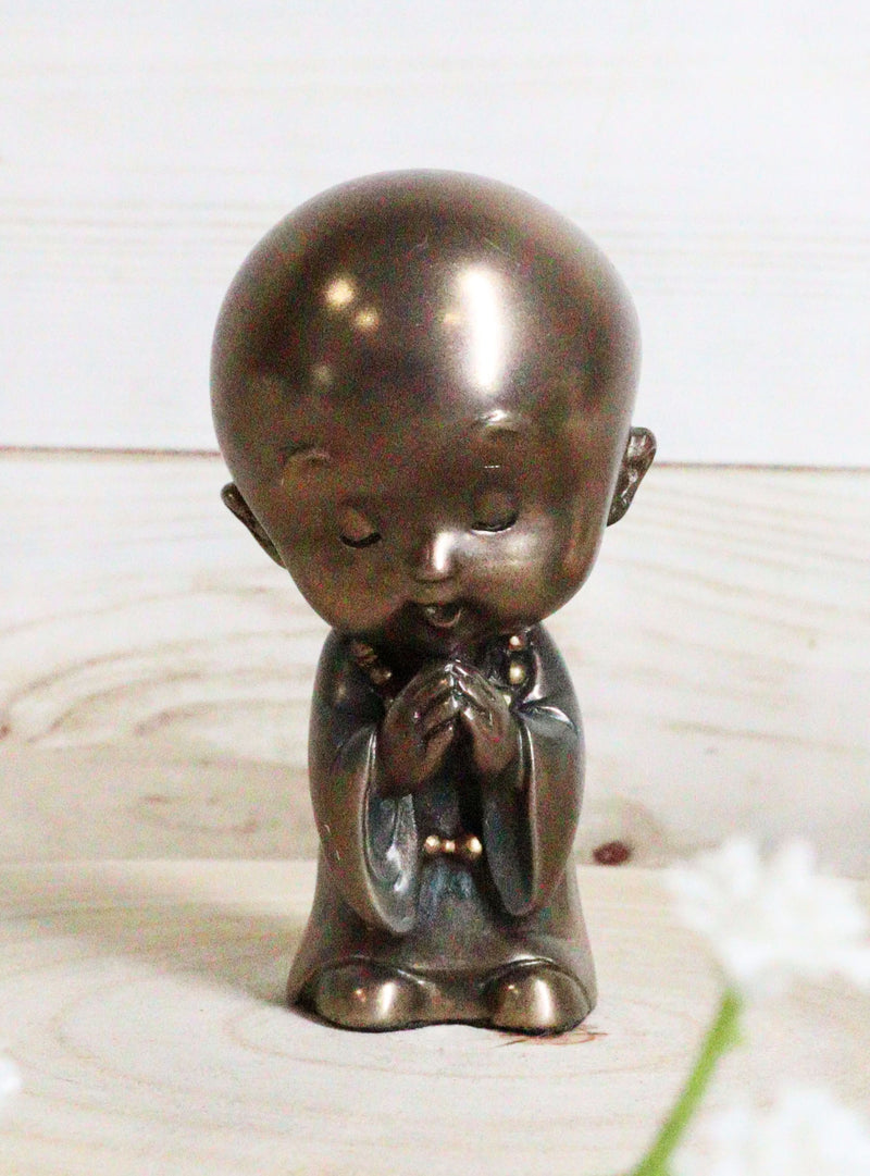 Ebros Shaolin Kungfu Master Prodige Child Monk Meditating Small Figurine Buddha
