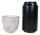 Japanese Red Cherry Blossom 20oz Ceramic Tea Pot and Cups Set Serves 4 People