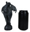 Bizarre Gothic Bat Winged Vampire Cat Gargoyle Statue 7"H Stoic Feline Guardian