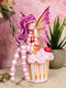 Ebros Colorful Amy Brown Pink Cherry Cupcake Fairy Statue Sweet Tooth Collection