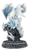 Ebros Celtic Tomb Guardian White Icycle Dragon Backflow Cone Incense Holder
